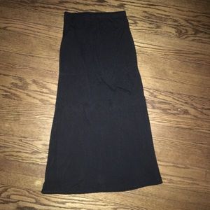 Decree Soft Solid Black Skirt